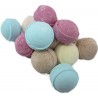 20 Mini boules de bain Effervescentes - Assortiments de senteurs et couleurs