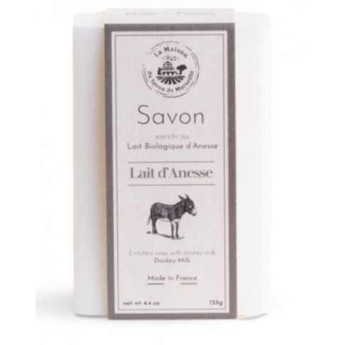 Savon 125gr au lait d'anesse- LAIT FRAIS BIOLOGIQUE