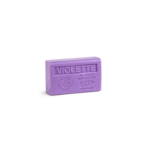 Savon 125gr au beurre de karité bio- VIOLETTE