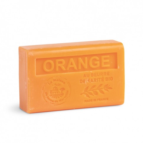 Savon 125gr au beurre de karité bio- ORANGE