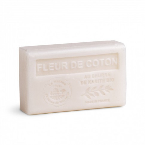 Savon 125gr au beurre de karité bio- FLEUR DE COTON