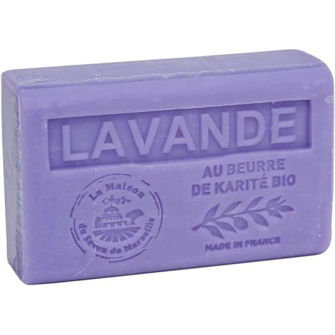 Savon 125gr au beurre de karité bio- LAVANDE