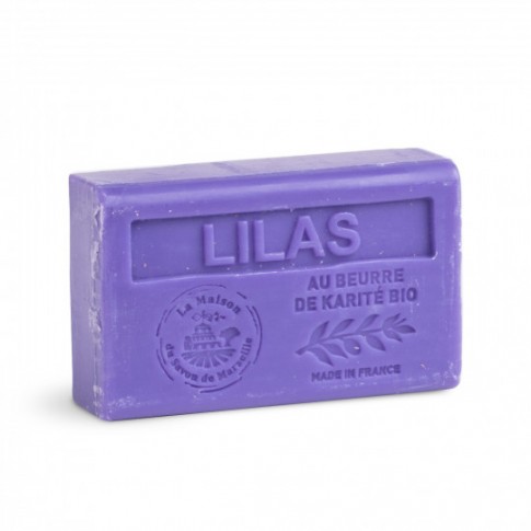 Savon 125gr au beurre de karité bio- LILAS