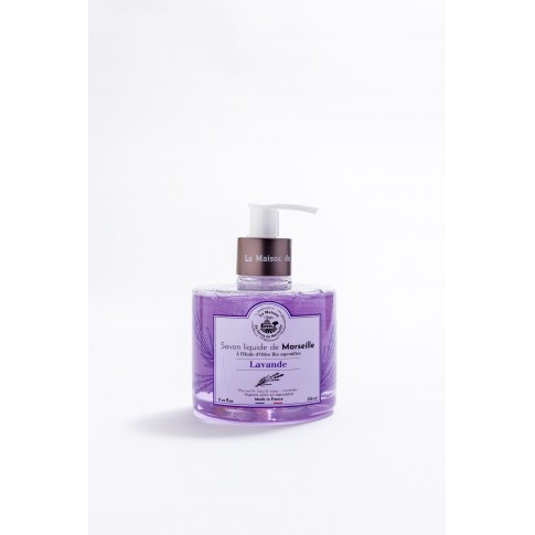 Savon liquide de Marseille 330ml LAVANDE - Huile d'olive Bio