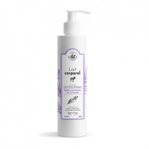 Lait Corporel 250ml LAIT D'ANESSE Bio parfumé à l'huile essentielle de Lavande