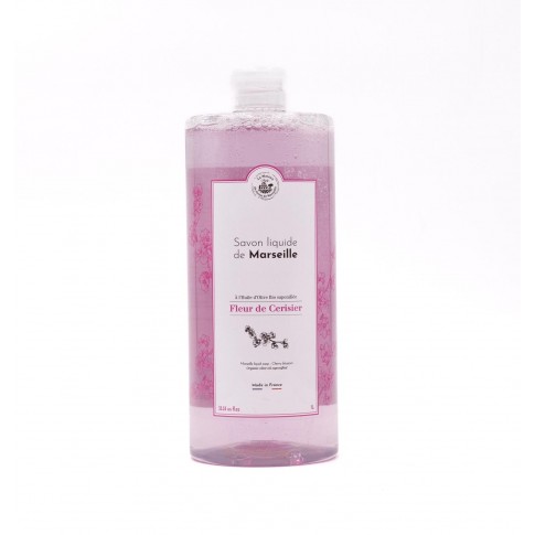 Savon liquide de Marseille 1L - Fleur de cerisier