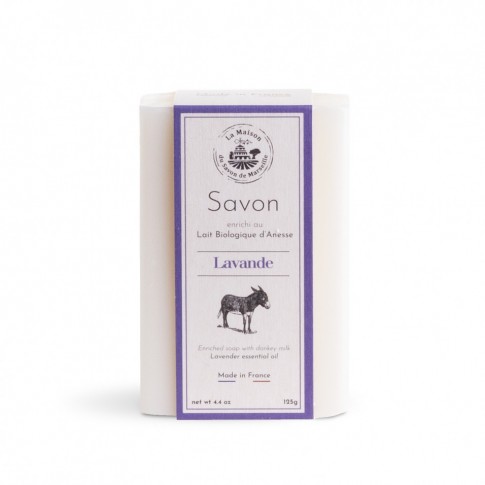 Savon 125gr au lait d'anesse- LAVANDE