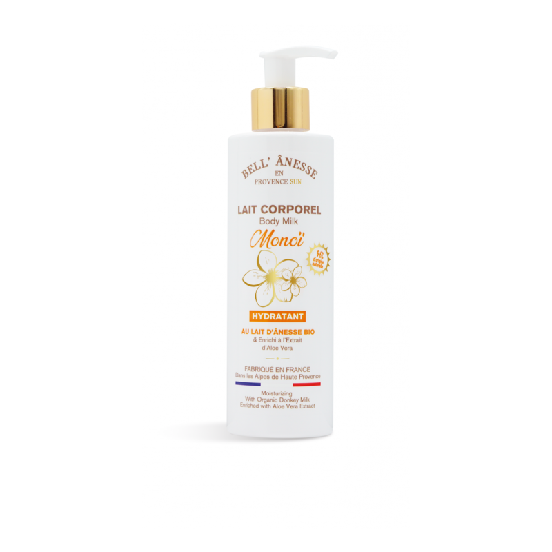 Lait corporel 250ml au LAIT D'ANESSE BIO, ALOE VERA et MONOÏ