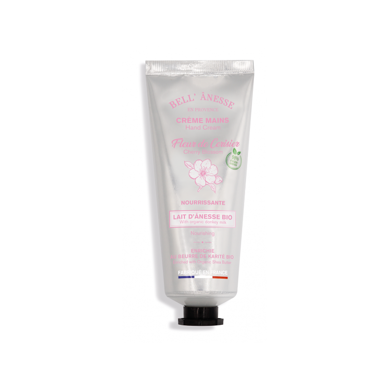 Crème Mains 75ml au LAIT D'ANESSE BIO - FLEUR DE CERISIER