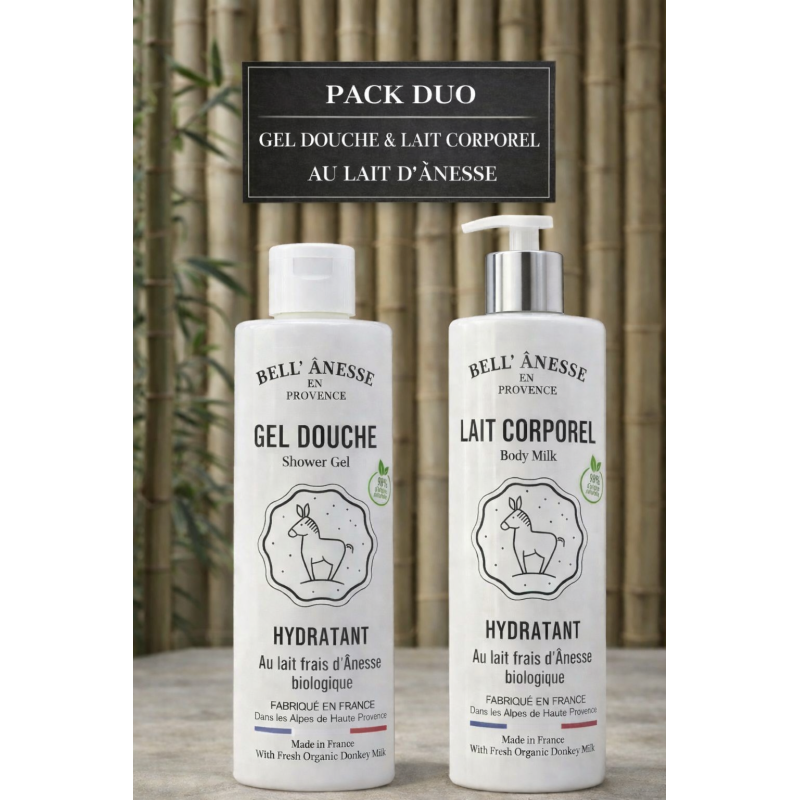 PACK DUO AU LAIT D'ÂNESSE BIO