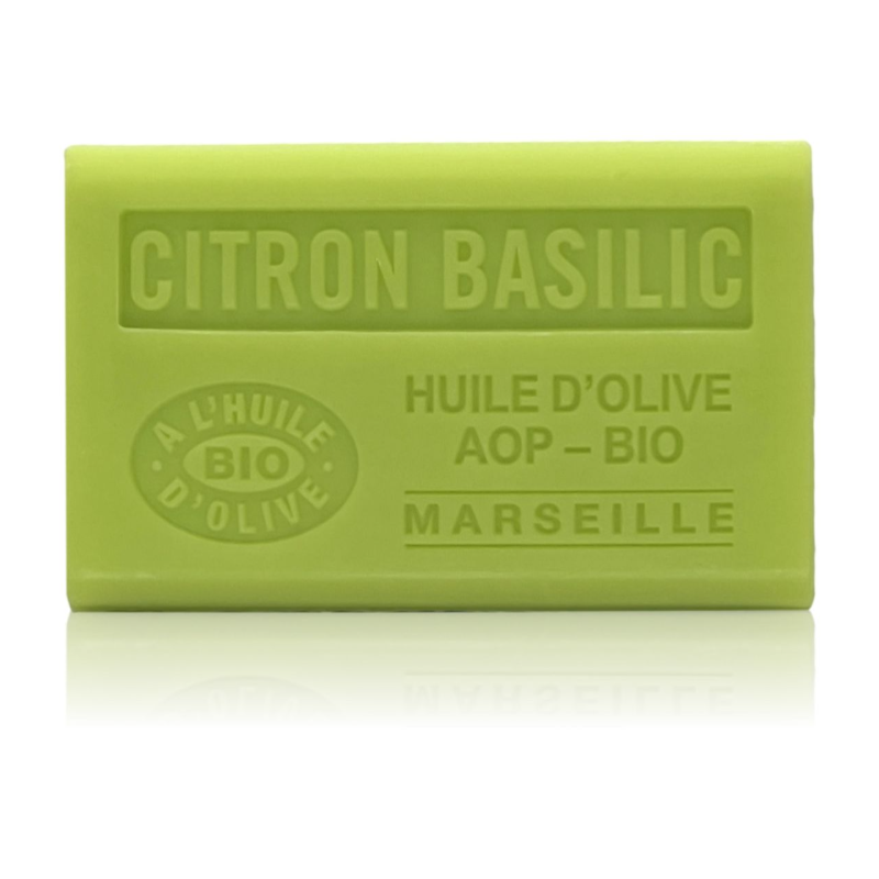 Savon 125gr à l'huile d'olive Bio - CITRON BASILIC