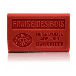 Savon 125gr à l'huile d'olive Bio - FRAISE DES BOIS