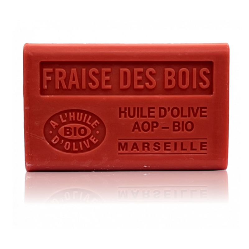 Savon 125gr à l'huile d'olive Bio - FRAISE DES BOIS