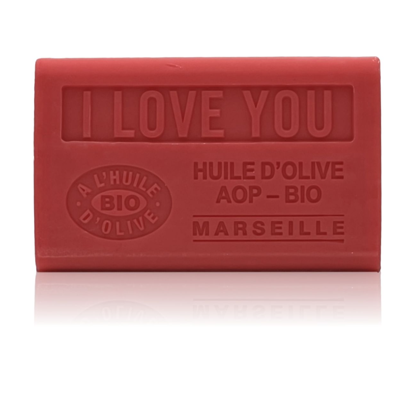 Savon 125gr à l'huile d'olive Bio - I LOVE YOU