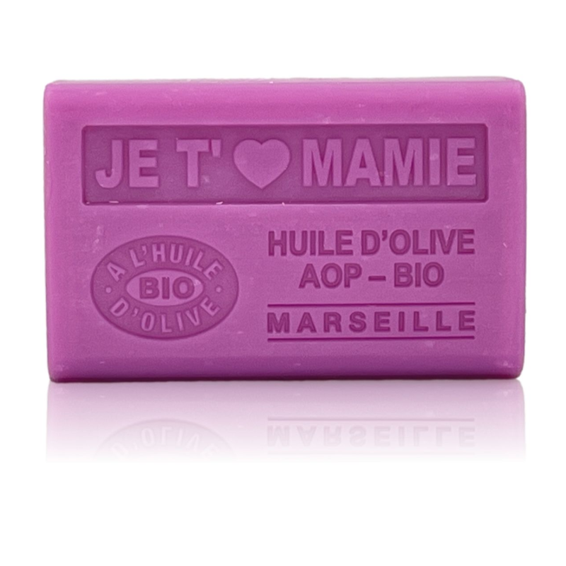 Savon 125gr à l'huile d'olive Bio - JE T'AIME MAMIE