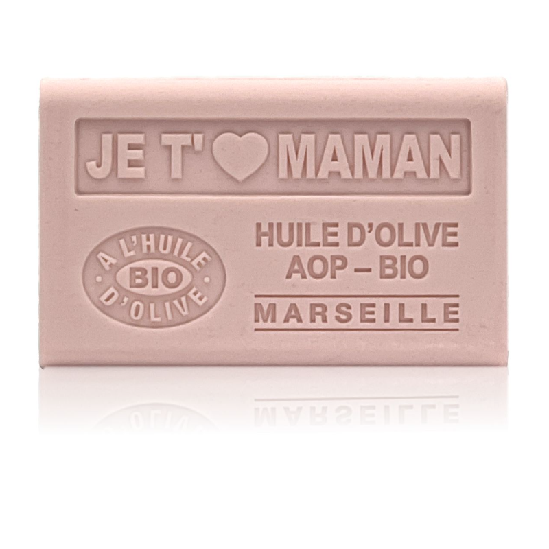 Savon 125gr à l'huile d'olive Bio - JE T'AIME MAMAN