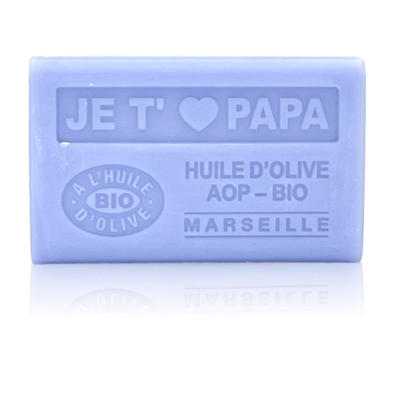 Savon 125gr à l'huile d'olive Bio - JE T'AIME PAPA