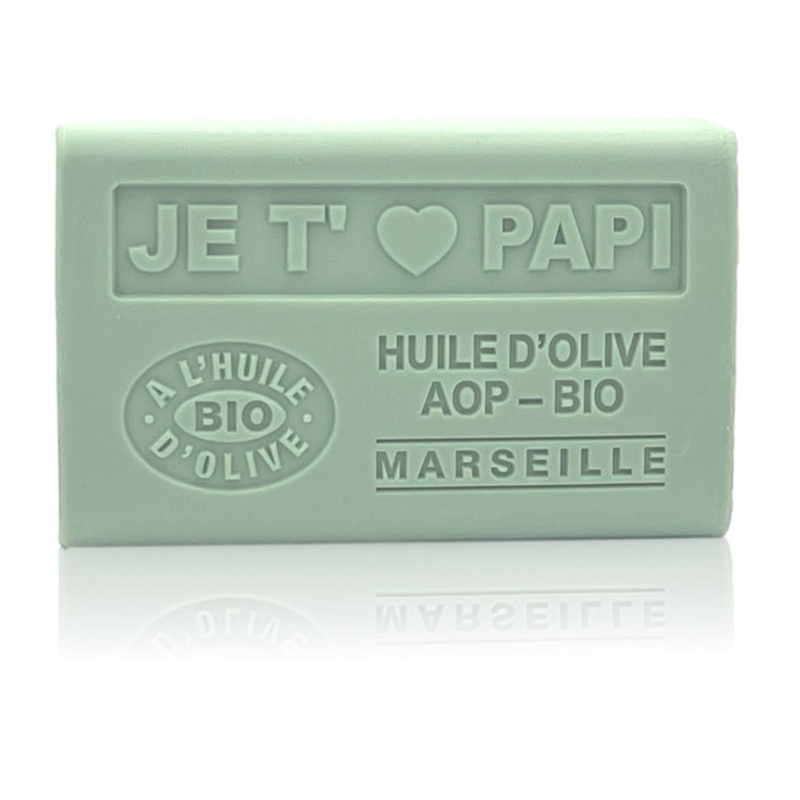 Savon 125gr à l'huile d'olive Bio - JE T'AIME PAPI