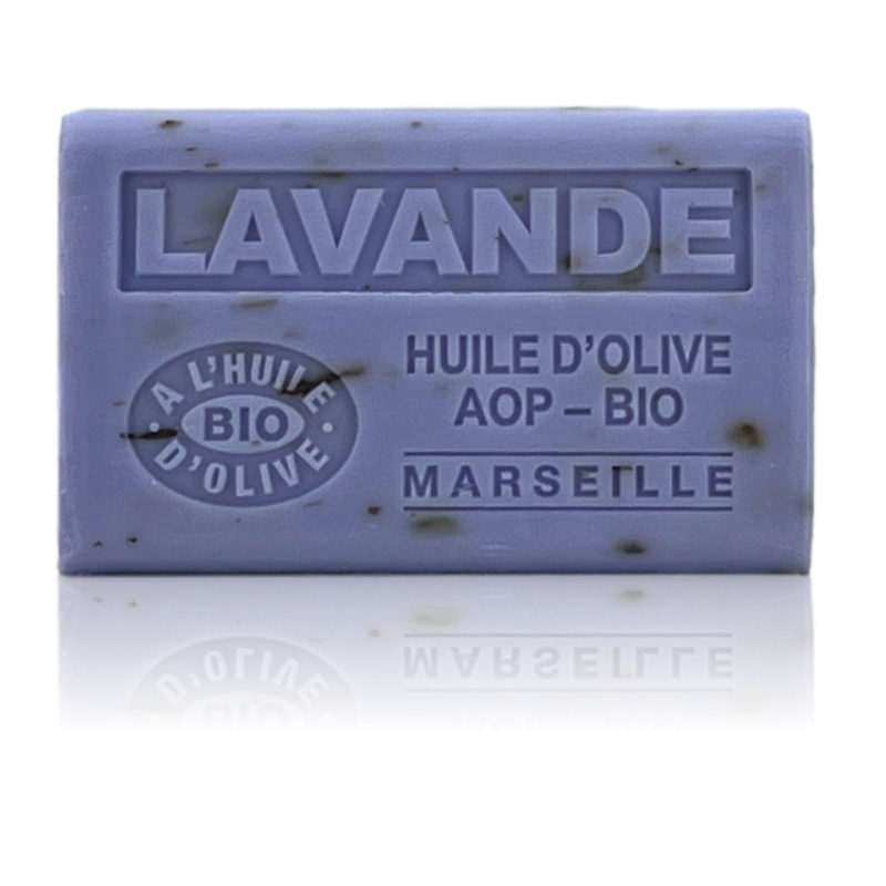 Savon 125gr à l'huile d'olive Bio - LAVANDE FLEUR