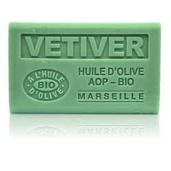 Savon 125gr à l'huile d'olive Bio - VETIVER
