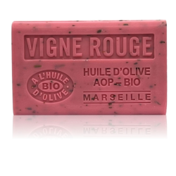 Savon 125gr à l'huile d'olive Bio - VIGNE ROUGE