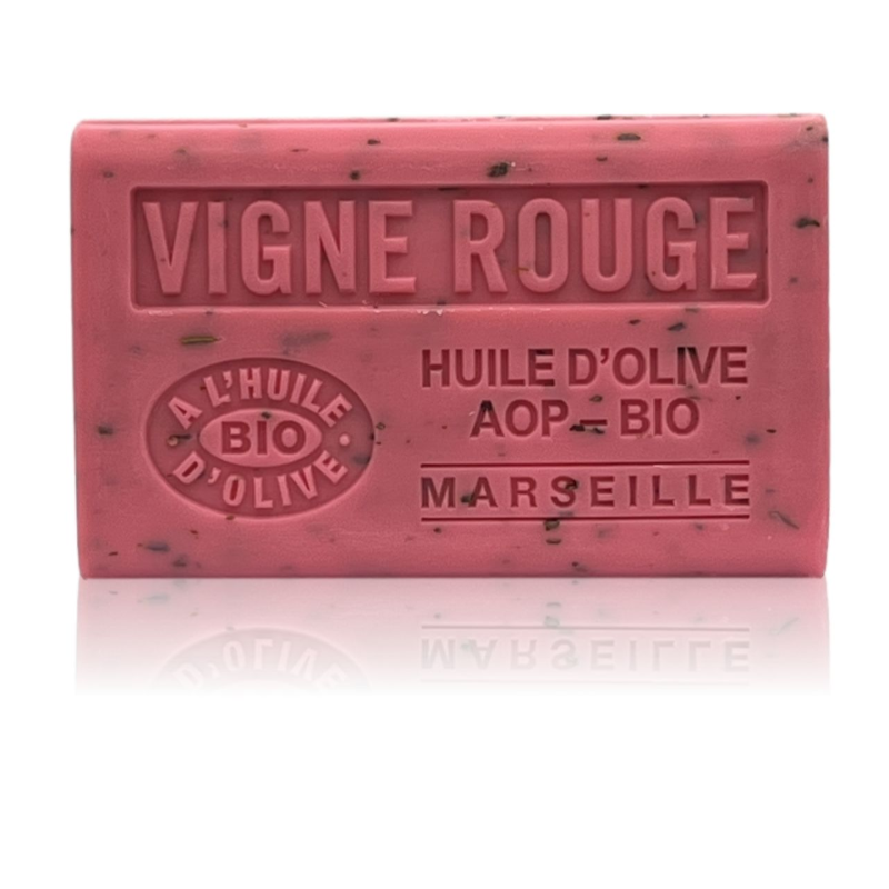 Savon 125gr à l'huile d'olive Bio - VIGNE ROUGE