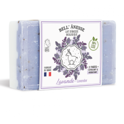 Savon Duo au Lait d'Ânesse 125gr - LAVANDE