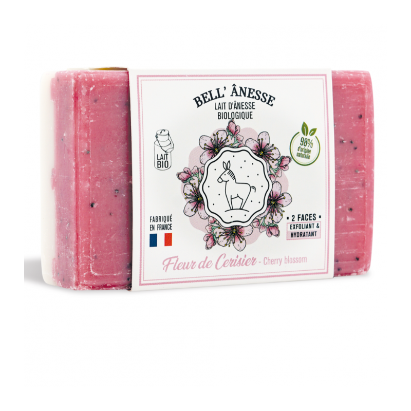 Savon Duo au Lait d'Ânesse 125gr - FLEUR DE CERISIER