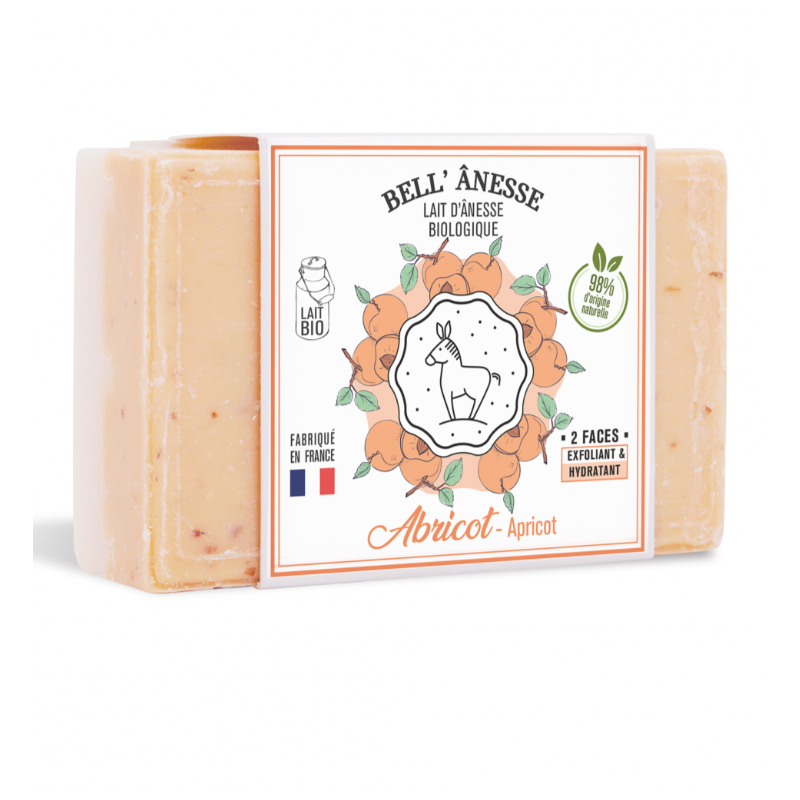 Savon Duo au Lait d'Ânesse 125gr - ABRICOT