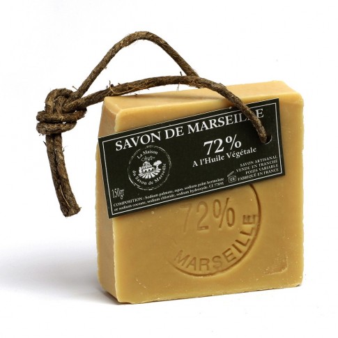 Véritable Savon de Marseille  - Tranche 150gr 72% Huiles végétales